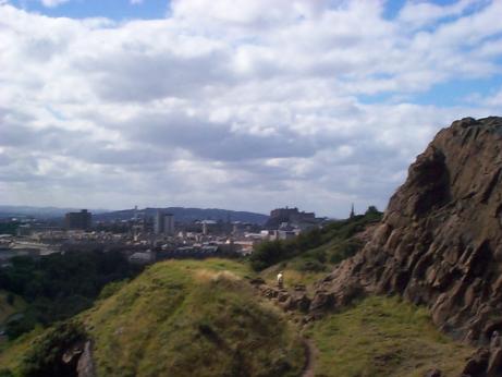 overlooking Edinburgh