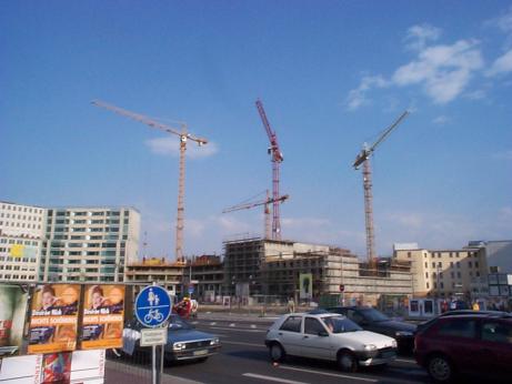 cranes in Berlin