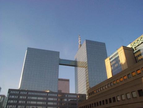 a skyscraper in Brussels