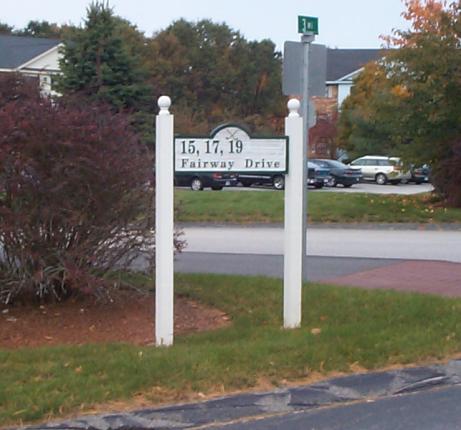 15 Fairway Drive Sign