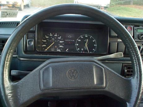 instruments and steering wheel